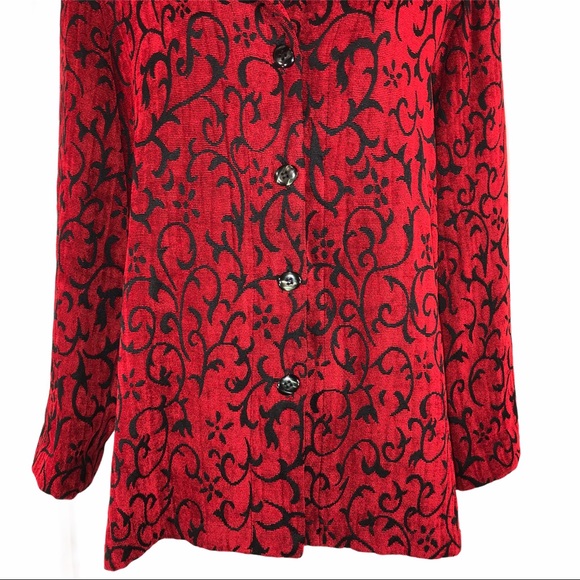 😍 Blazer Red With Black Embroidered - Picture 5 of 8